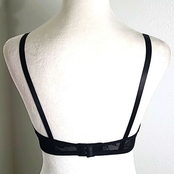 Lukasi Lace Demi Bra, Lightly Padded, Full Coverage, Black, Size 36C, NWT - Picture 6 of 11